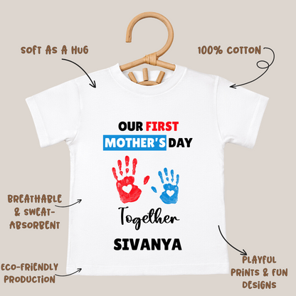 First Mother's Day Together - Personalised Kids Tshirt