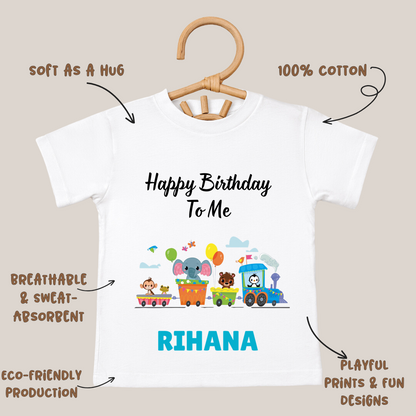 Happy Birthday To Me - Customisable Kids Tshirt