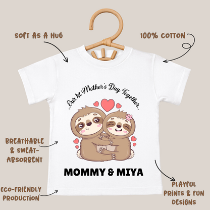 First Mother's Day Together - Personalised Kids Tshirt