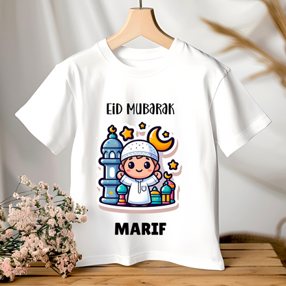 Eid Mubarak - Personalised Kids Tshirt