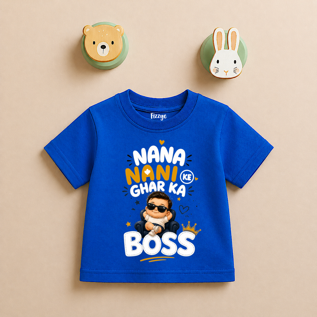 Nana Nani Ke Ghar Ka Boss - Kids Tee