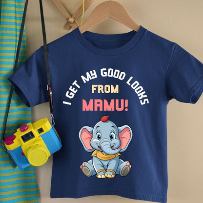 I Get My Good Looks From Mamu - Kids Tshirt