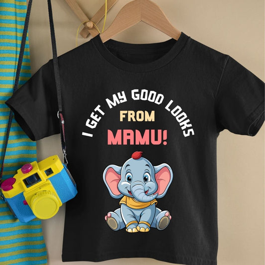 I Get My Good Looks From Mamu - Kids Tshirt