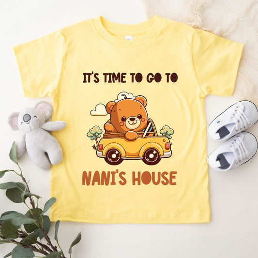 Time To Go To Nani's House - Kids Tee
