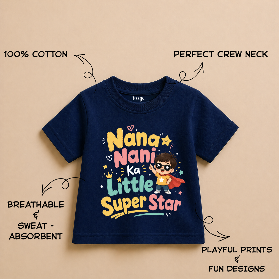 Nana Nani Ka Little Superstar - Kids Tee