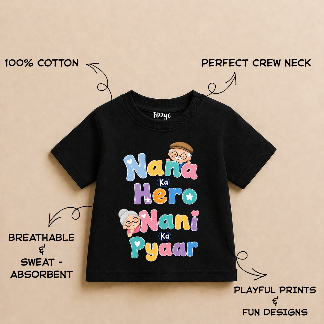 Nana Ka Hero Nani Ka Pyaar  - Kids Tee