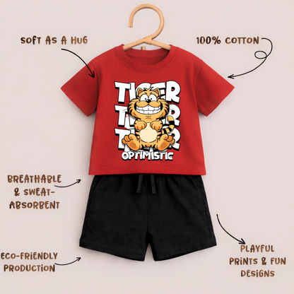 Optimistic Tiger | Kids Co-ord Set