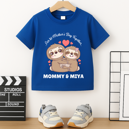 First Mother's Day Together - Personalised Kids Tshirt