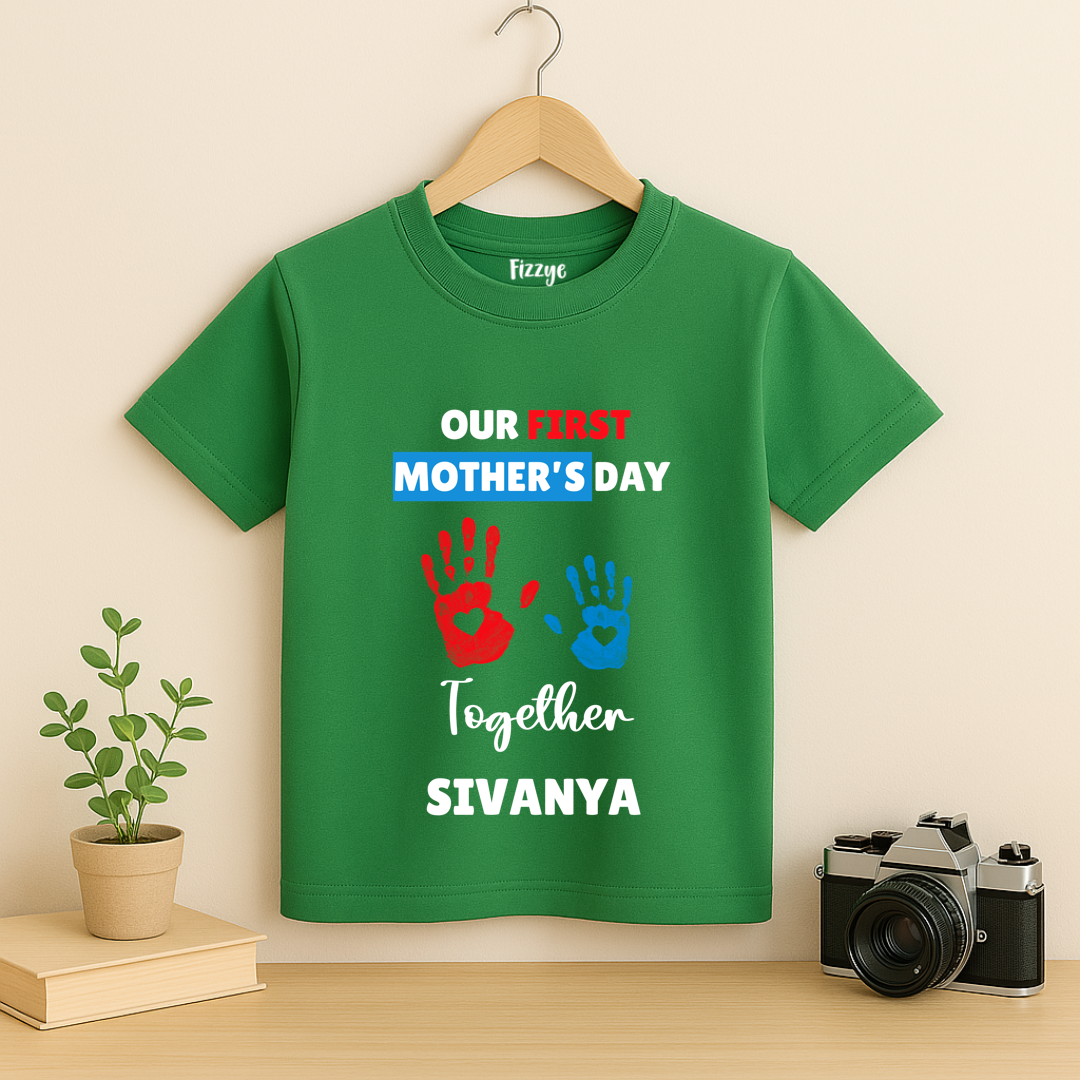 First Mother's Day Together - Personalised Kids Tshirt
