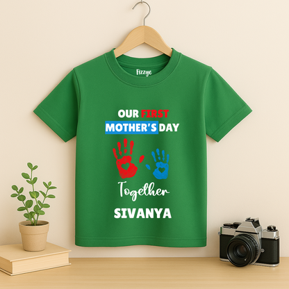 First Mother's Day Together - Personalised Kids Tshirt