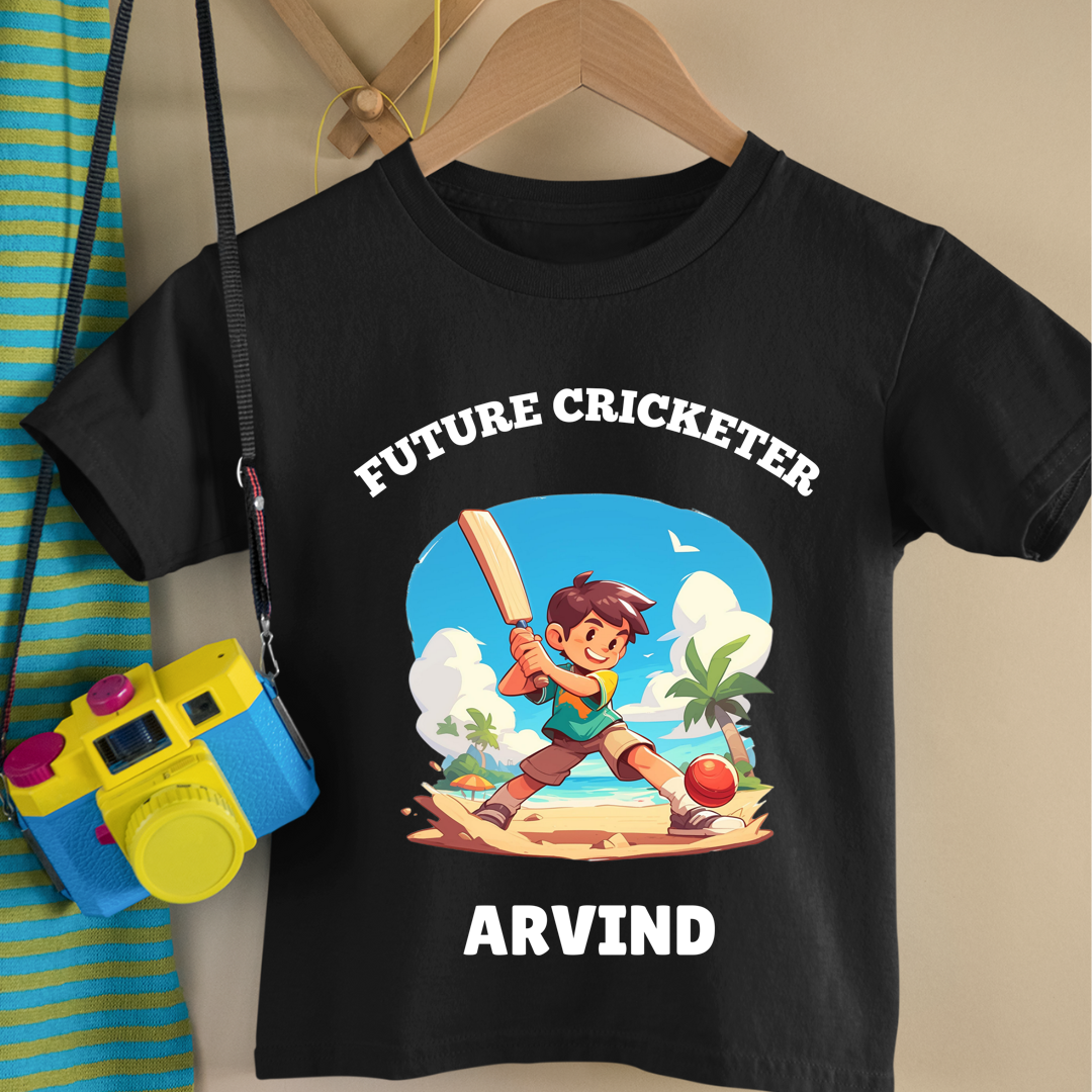 Future Cricketer - Custom Kids Tshirt