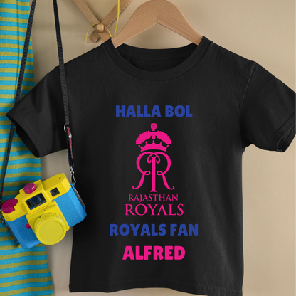 Rajasthan Royals - Halla Bol - Custom Kids Tshirt
