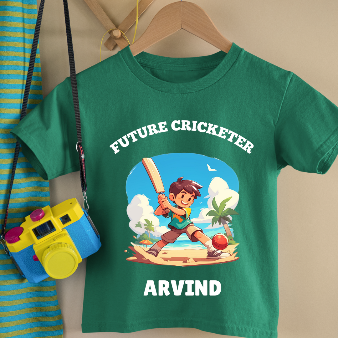 Future Cricketer - Custom Kids Tshirt