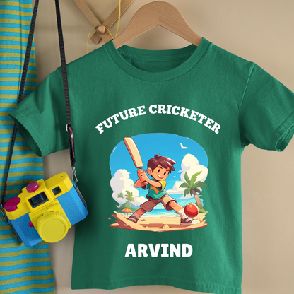 Future Cricketer - Custom Kids Tshirt