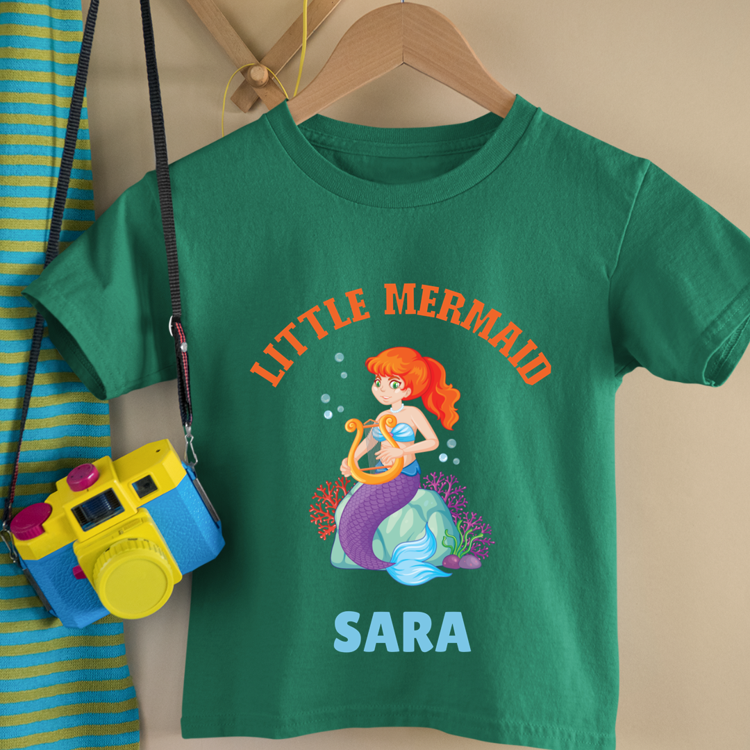 Little Mermaid - Personalised Kids Tee
