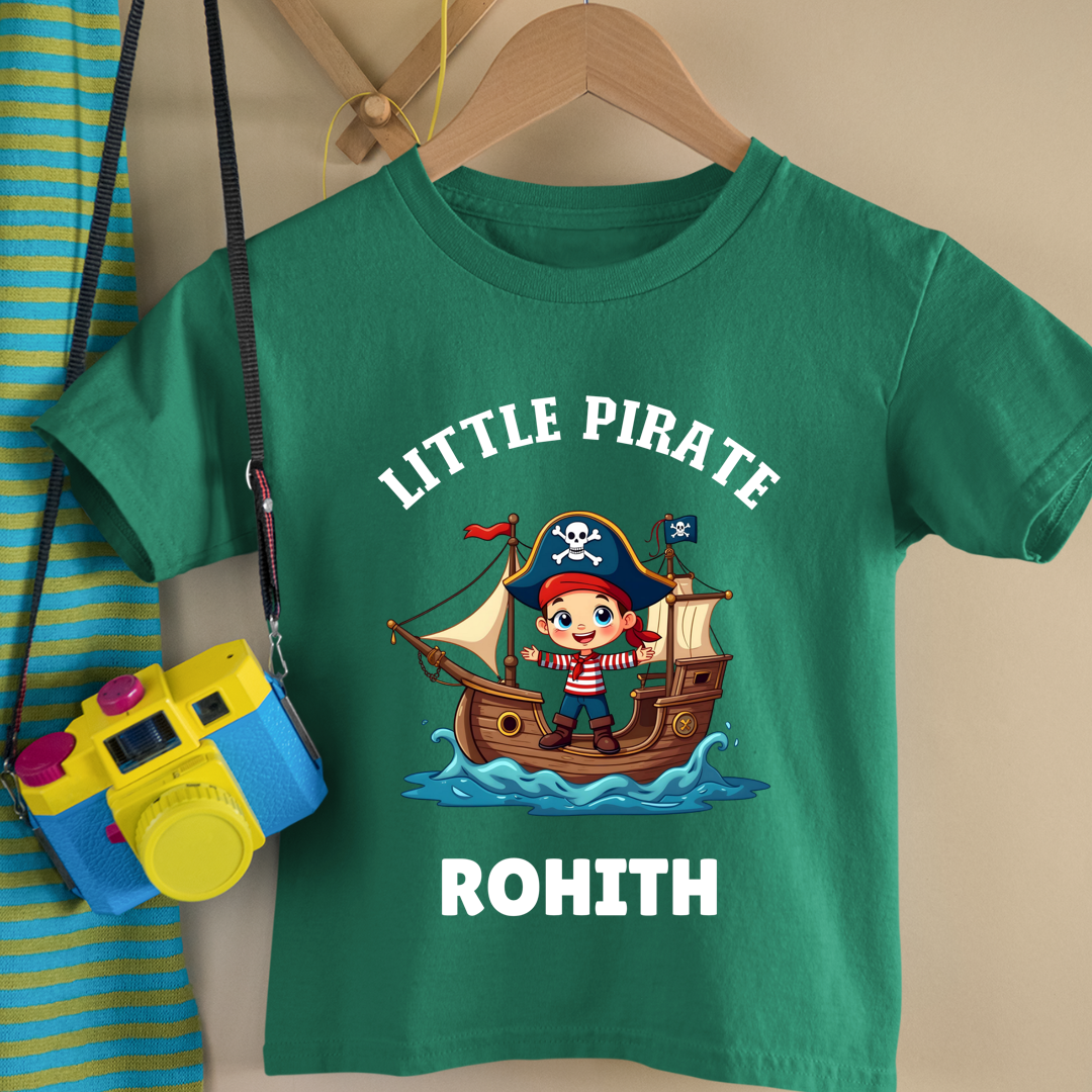 Little Pirate - Personalised Kids Tshirt