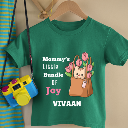 Mommy's Little Bundle Of Joy - Customisable Kids Tshirt