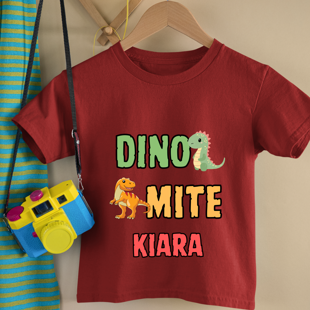Dino Mite - Personalised Kids Tshirt