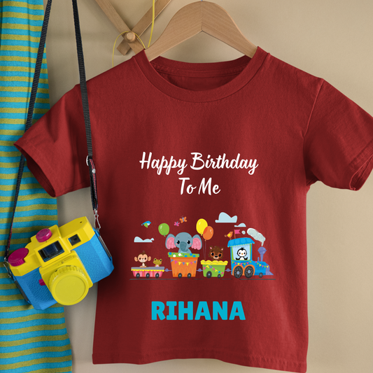 Happy Birthday To Me - Customisable Kids Tshirt