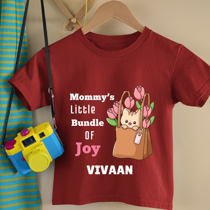 Mommy's Little Bundle Of Joy - Customisable Kids Tshirt