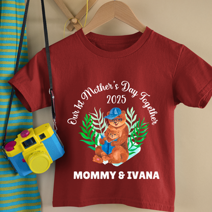 First Mother's Day Together - Personalised Kids Tshirt