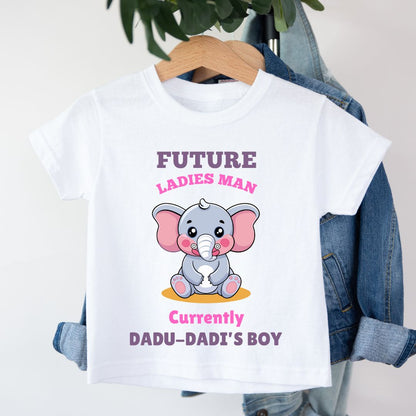 Future Ladies Man Currently Dadu Dadi's Boy -  Kids Tee