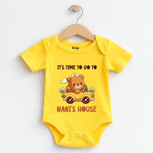Time To Go To Nani's House - Kids | Newborn Romper