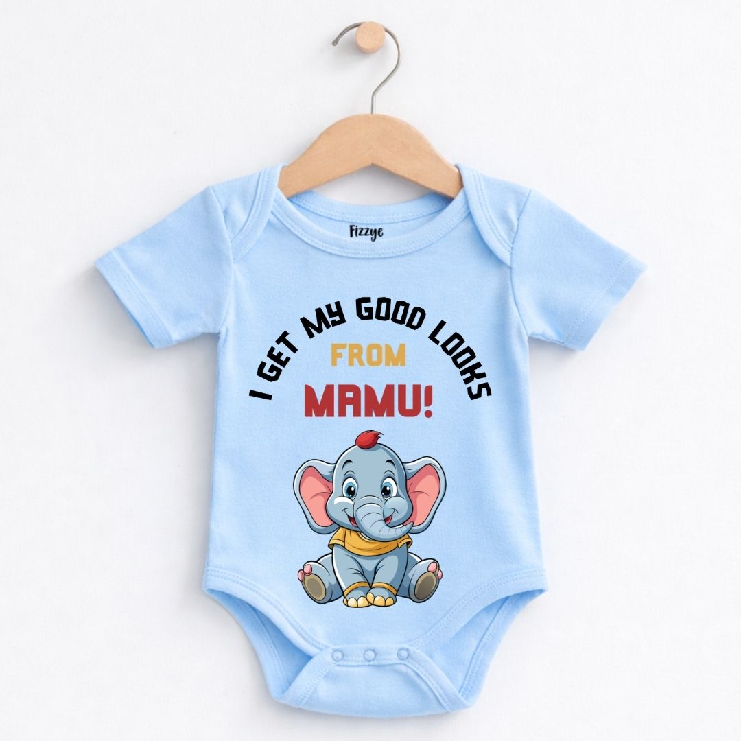 I Get My Good Looks From Mamu - Kids  | Newborn Romper