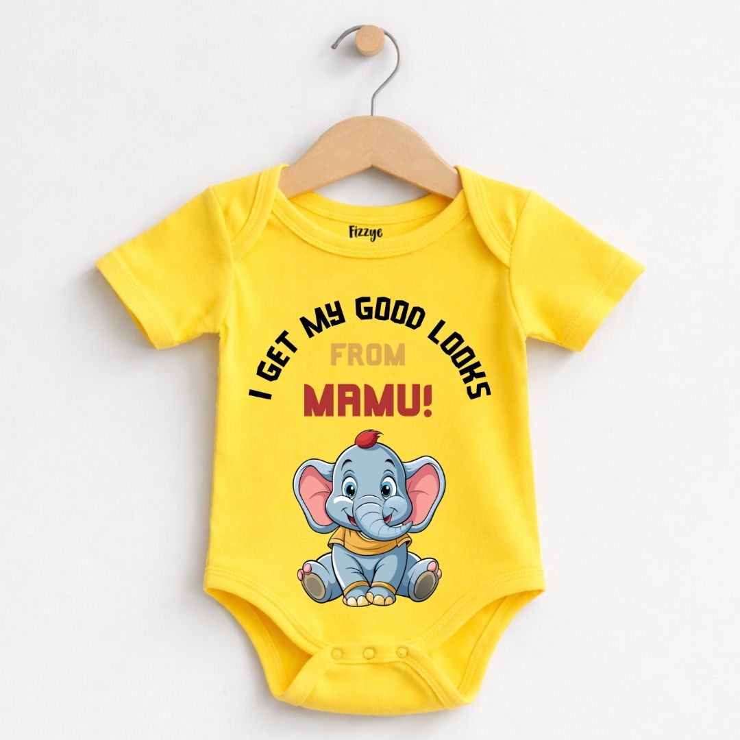 I Get My Good Looks From Mamu - Kids  | Newborn Romper