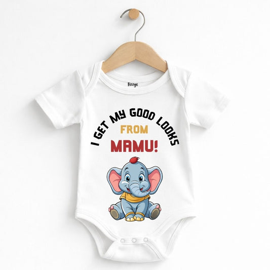 I Get My Good Looks From Mamu - Kids  | Newborn Romper