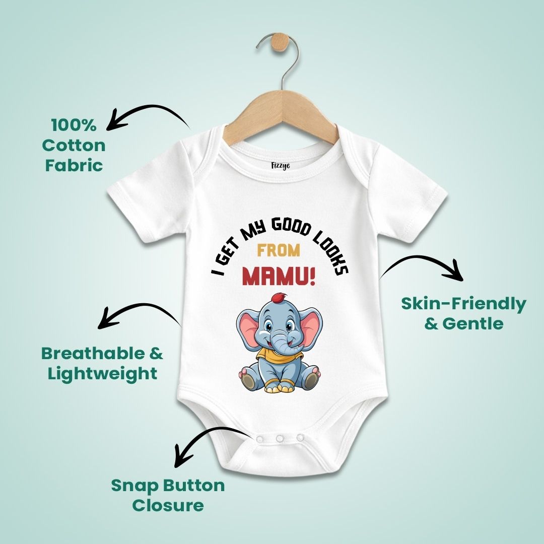 I Get My Good Looks From Mamu - Kids  | Newborn Romper