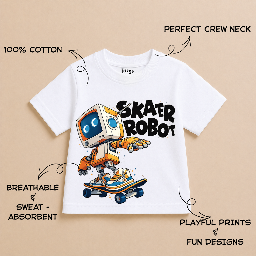 Skater Robot - Kids Tshirt