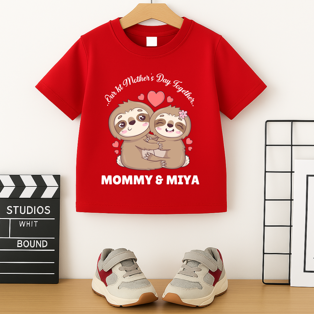 First Mother's Day Together - Personalised Kids Tshirt