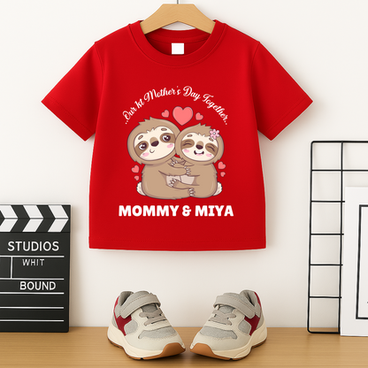 First Mother's Day Together - Personalised Kids Tshirt
