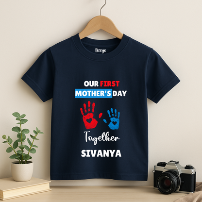 First Mother's Day Together - Personalised Kids Tshirt