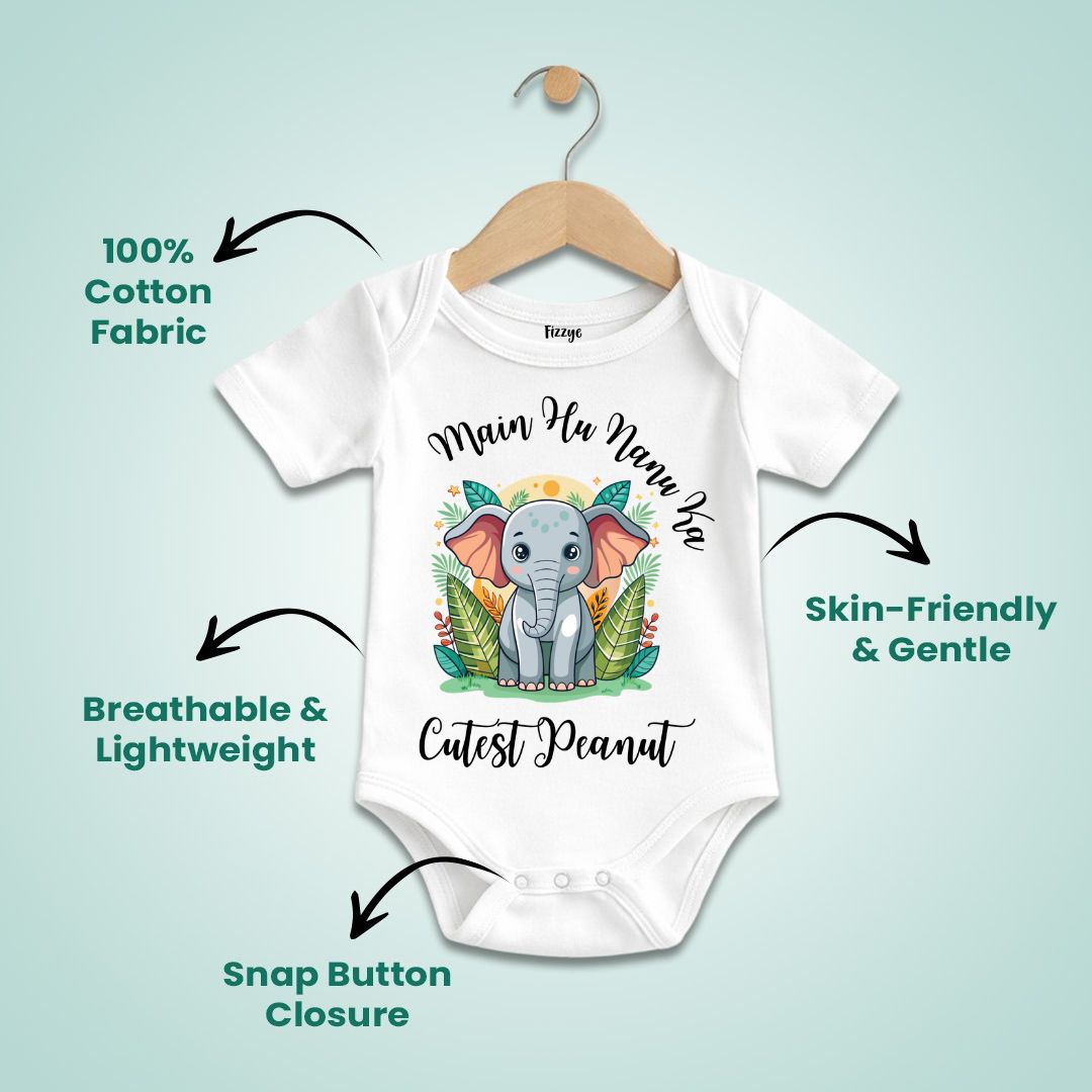 Main Hoon Nanu Ka Cutest Peanunt - Kids | Newborn Romper