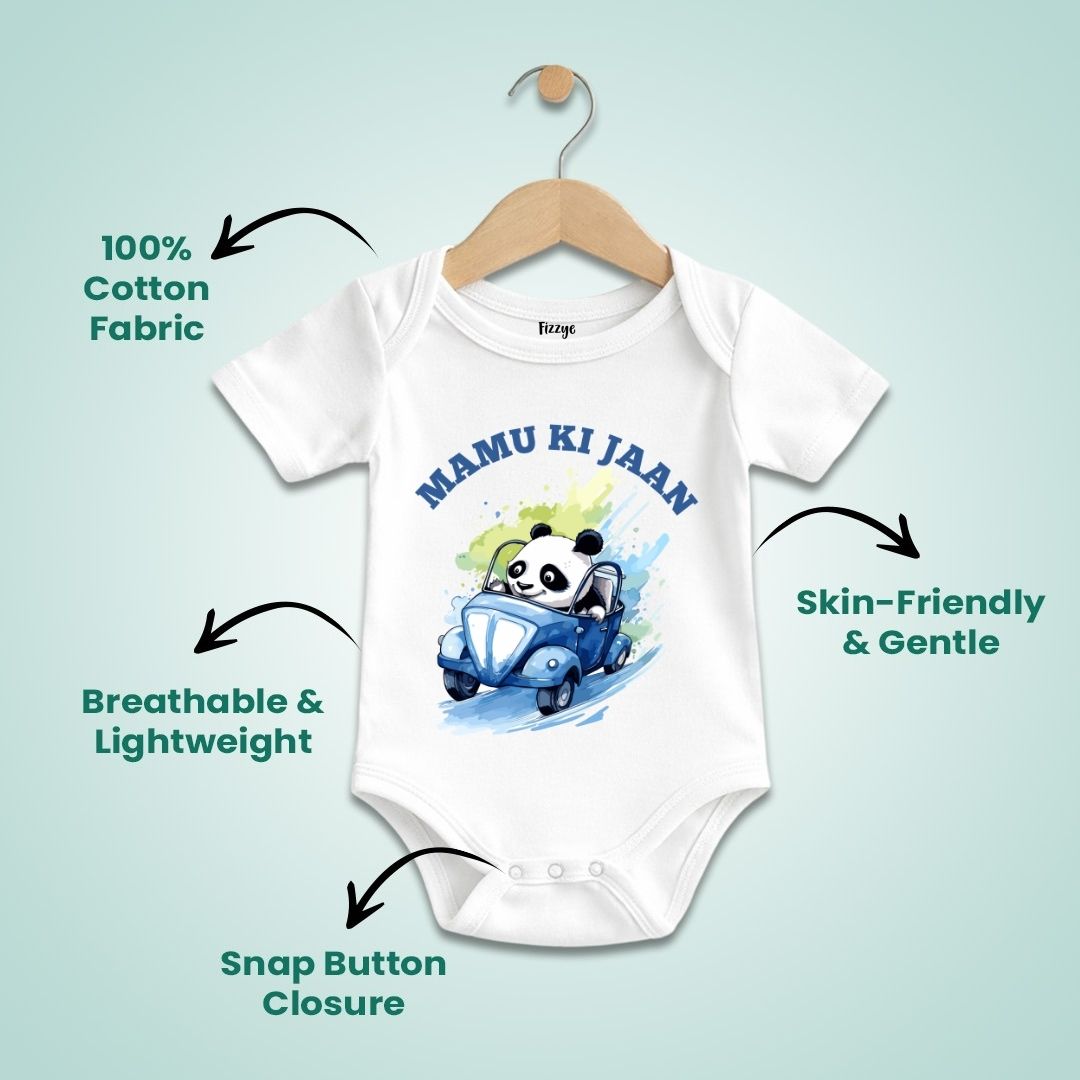Mamu Ki Jaan - Panda Kids   | Newborn Romper