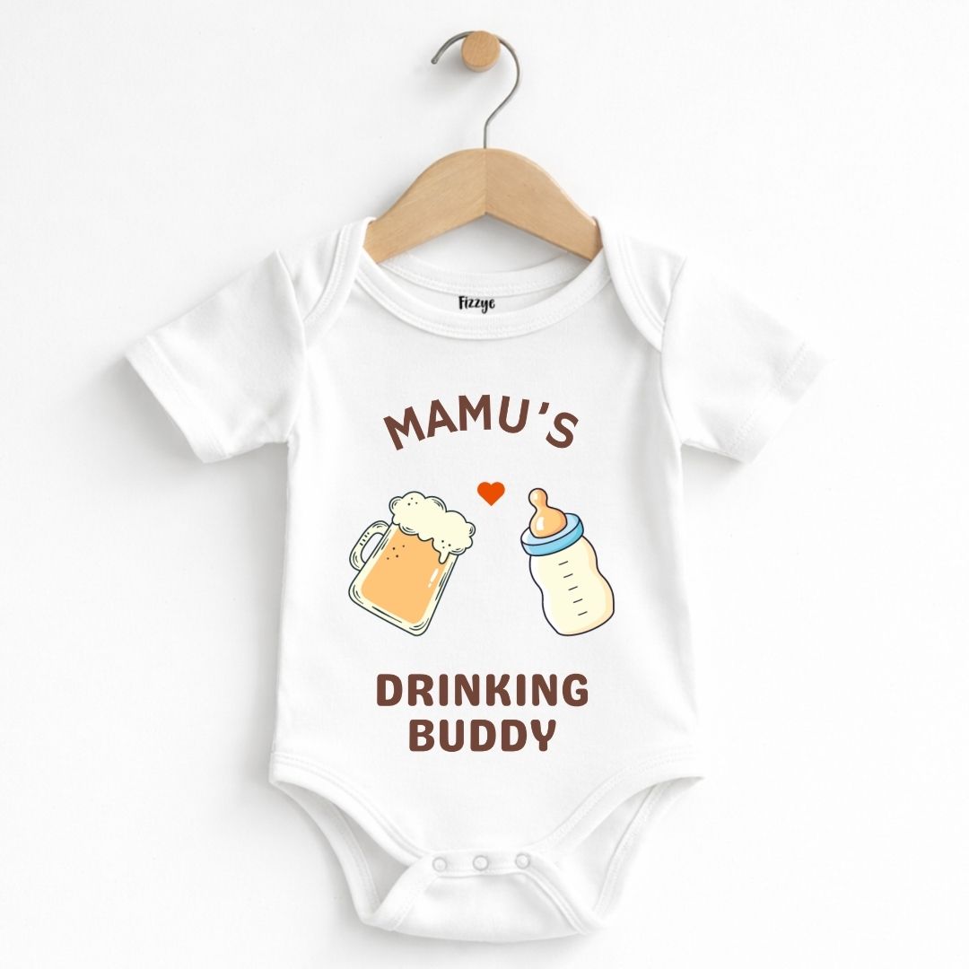 Mamu's Drinking Buddy - Kids   | Newborn Romper