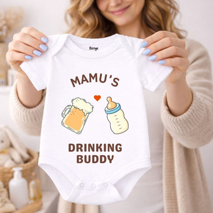Mamu's Drinking Buddy - Kids   | Newborn Romper
