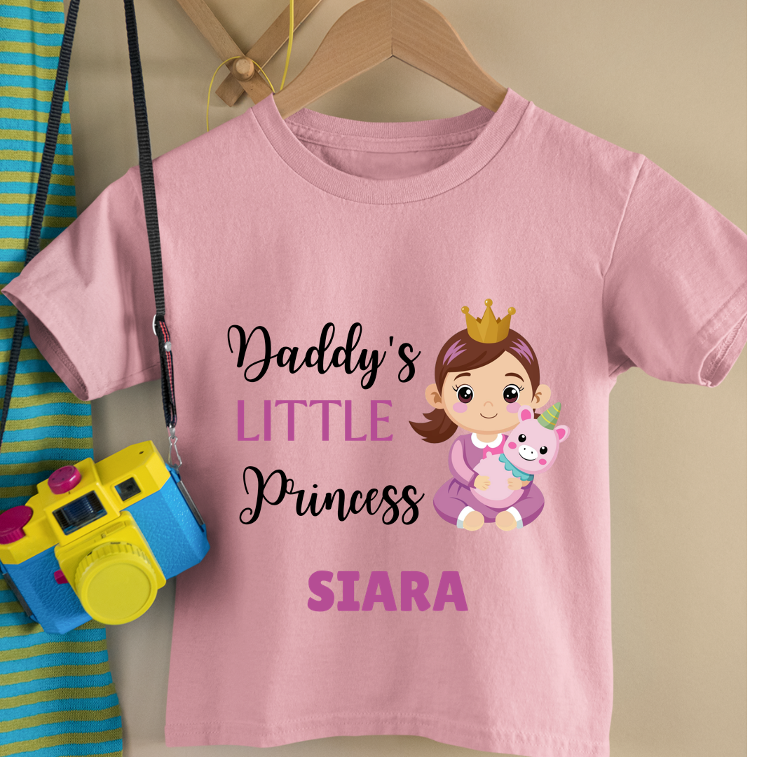 Daddy's Little Princess - Custom Kids Tee
