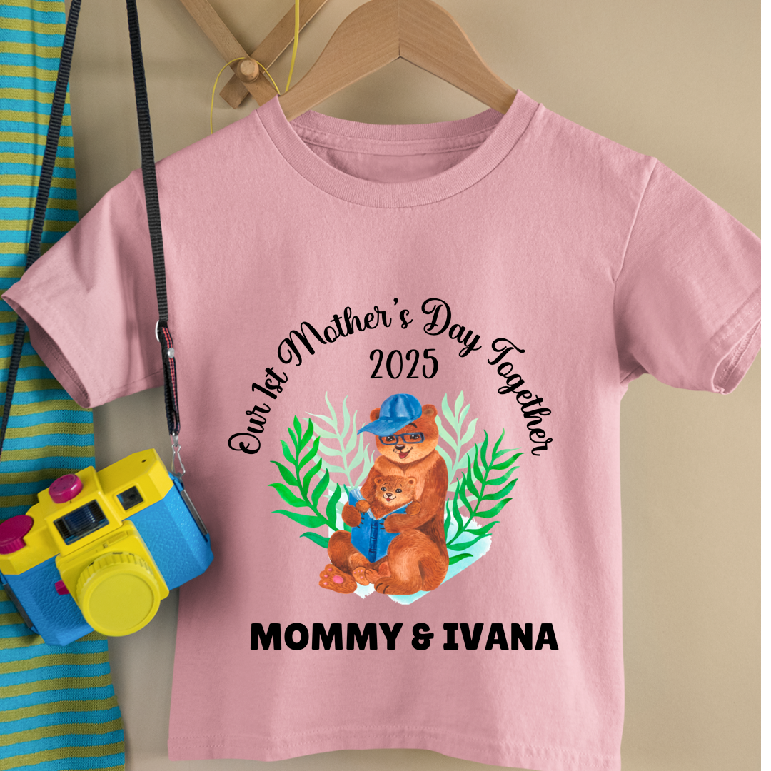 First Mother's Day Together - Personalised Kids Tshirt