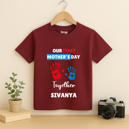 First Mother's Day Together - Personalised Kids Tshirt