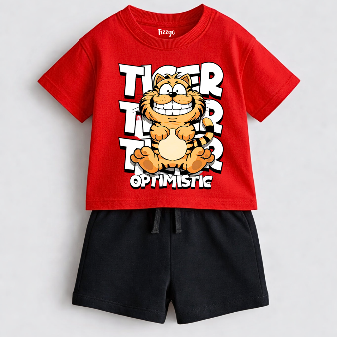 Optimistic Tiger | Kids Co-ord Set