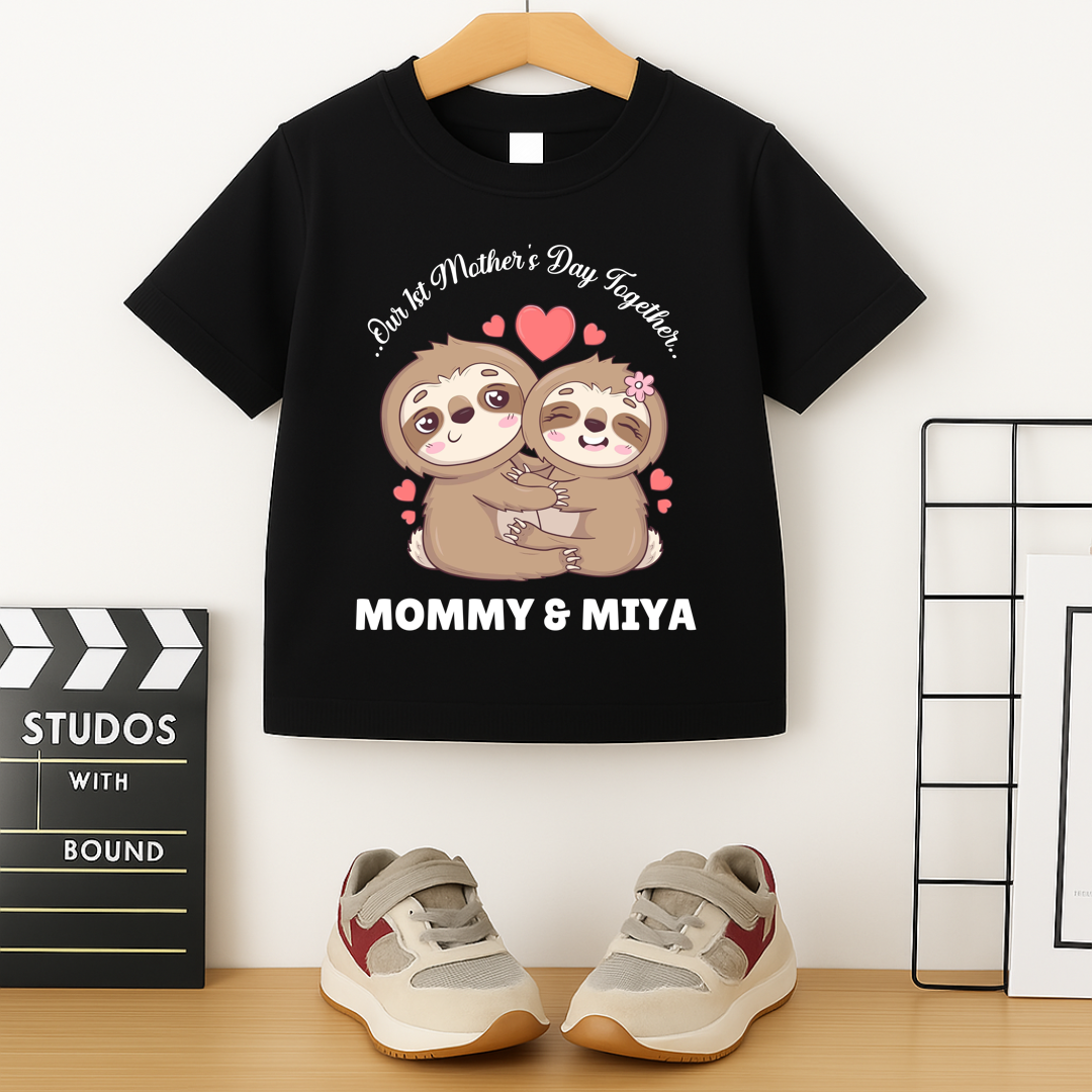 First Mother's Day Together - Personalised Kids Tshirt