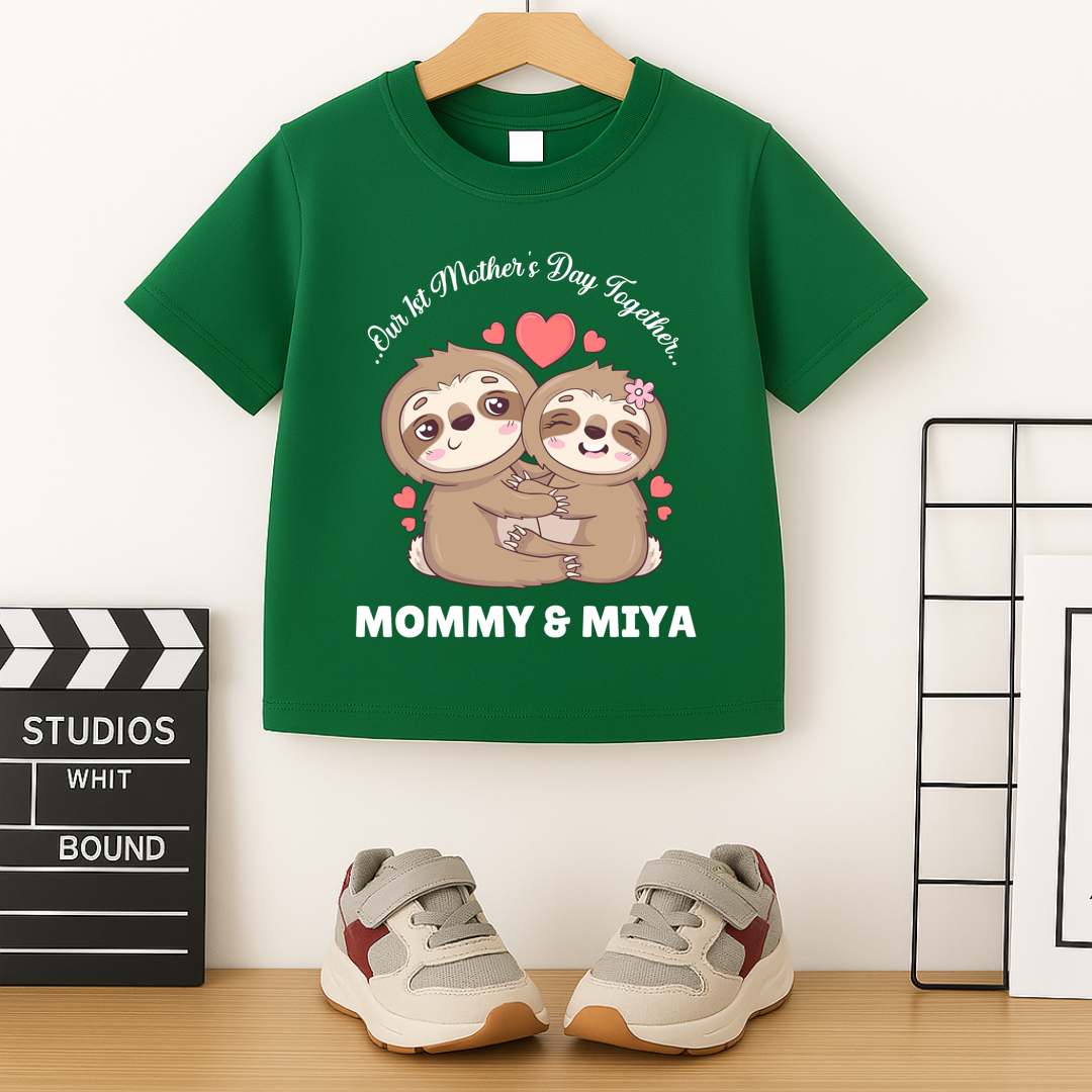 First Mother's Day Together - Personalised Kids Tshirt