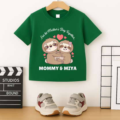 First Mother's Day Together - Personalised Kids Tshirt