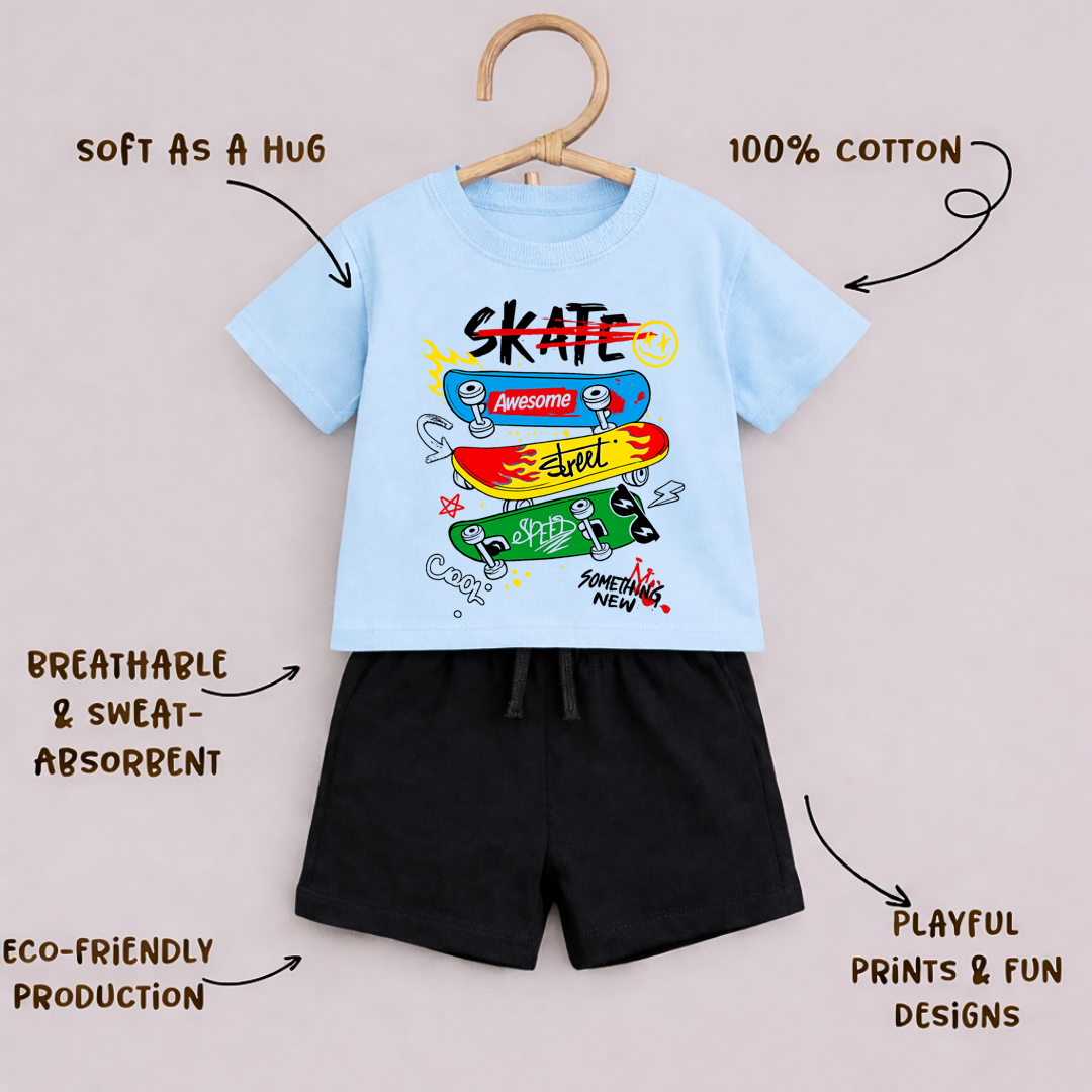 Awesone Skater| Kids Co-ord Set