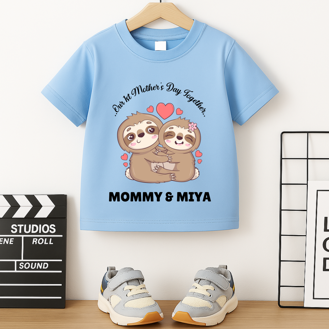 First Mother's Day Together - Personalised Kids Tshirt