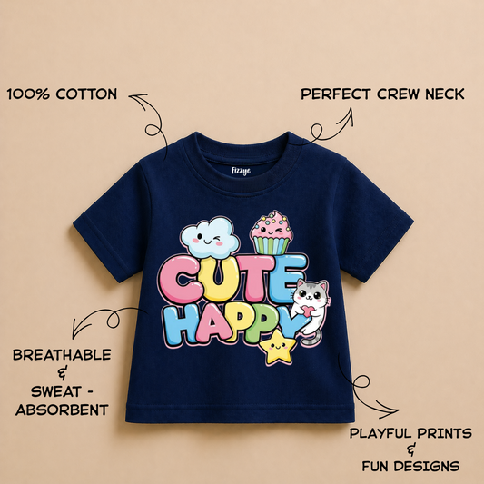 Cute Happy - Kids Tshirt