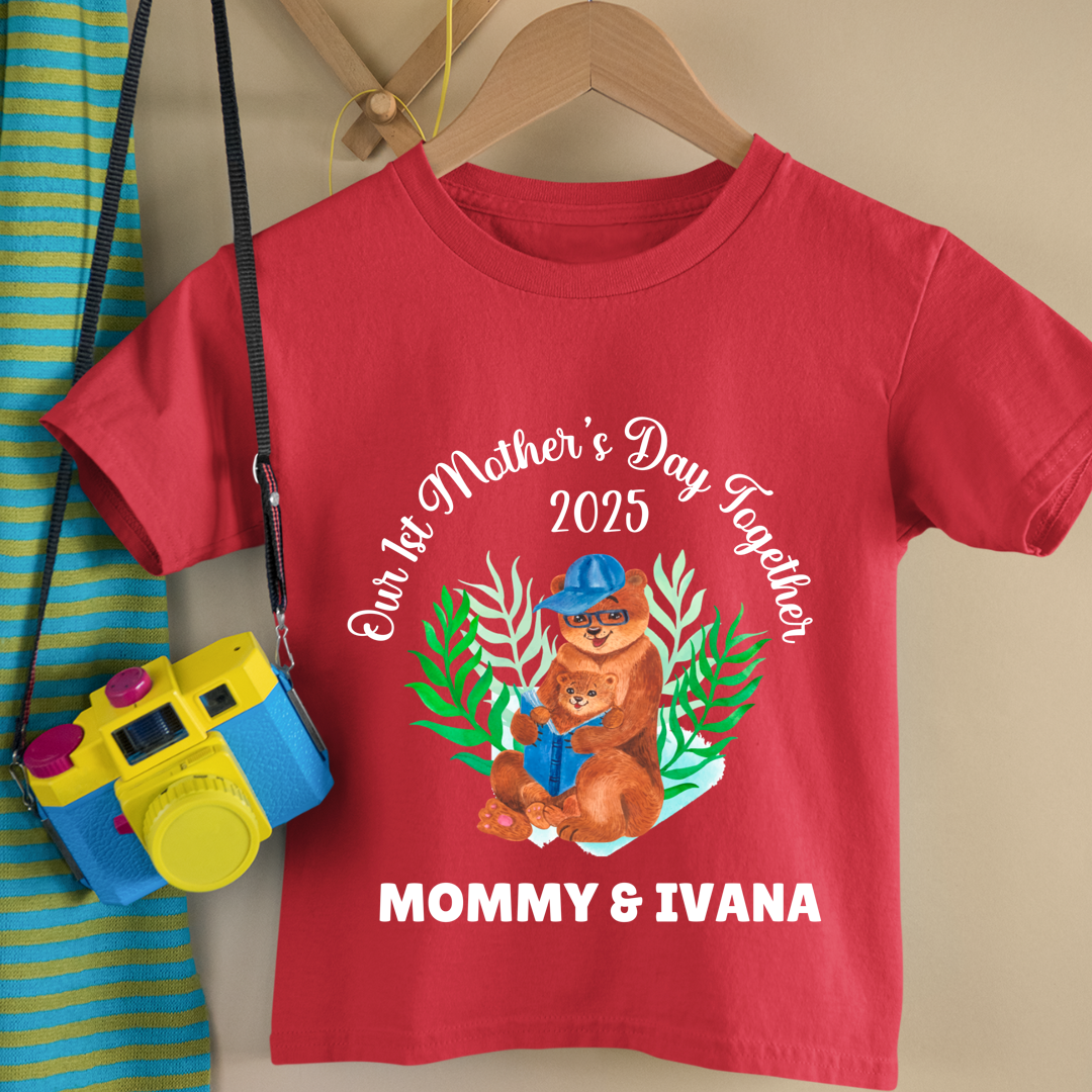 First Mother's Day Together - Personalised Kids Tshirt